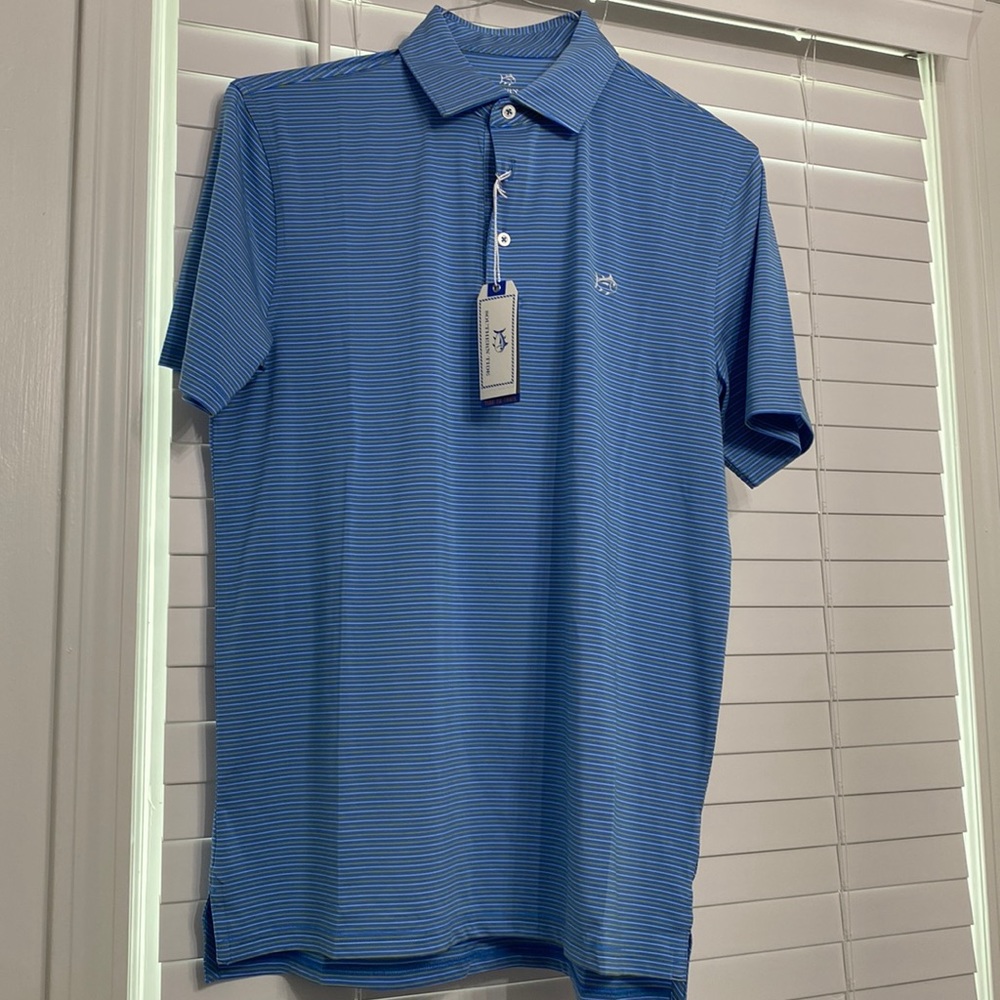 Southern Tide Driver Microstripe Performance Polo. Medium. Brand New with tags.